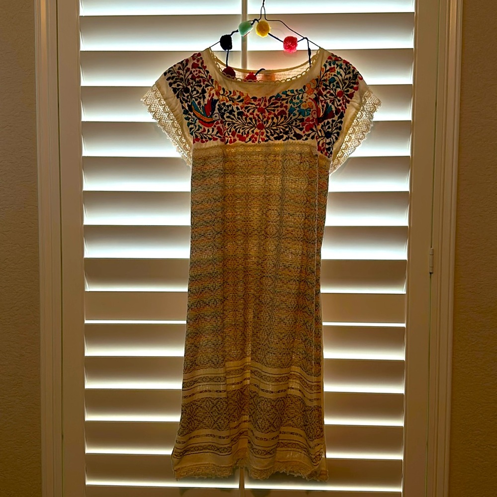 Mexican Embroidered Casual Dress